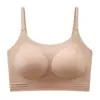 Vestir Impermeable Base Líquida Invisible Ropa Interior Sin Costuras de Mujer Transpirable Cómodo Copa Fija Sin Aros Sujetador Push-up