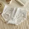 Bragas para mujer de estilo floral y femenino con refuerzo de algodón puro, transpirables, de cintura media, lindas, nuevo modelo de verano, ropa interior cómoda