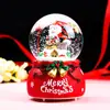 Casa de Biscoito de Natal Criativa Ornamento de Bola de Cristal Brilhante Papai Noel Bola de Vidro Decoração de Mesa Artesanato em Resina
