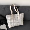 Bolsa de mão simples estilo coreano de grande capacidade, outono de 2023, novo estilo, bolsa tote simples, elegante, bolsa de ombro axila