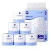Manhua Rollo de Papel Higiénico 120g*6 Rollos Hogar Asequible Rollo Grande Papel Higiénico Espesado de 5 Capas Papel Higiénico