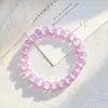 Pulsera y Collar de Piedra Ojo de Gato Artificial de Lepidolita Morada de Alta Calidad