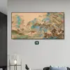 Arte de Parede Moderna Minimalista para Hotel e Homestay, Iluminação de Parede de Fundo para Sala de Estar Pintura Decorativa de Luxo, Pintura de Entrada Personalizada Estilo Vintage com Tema de Floresta