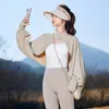 Ropa de Verano Estilo Chino de Nailon Hielo Seda Protección Solar para Ciclismo con Protección UV y Mangas Sombra