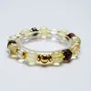[Anos Dourados] Pulseira de Cristal de Limão Natural Feminina Mais Fácil de Combinar Pulseira Fashion de Cristal de Limão Clareadora Atacado