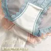 Bragas sexys de encaje calado de tiro bajo para mujer, hechas de algodón puro, ligeras, de malla transparente y seda de hielo, bragas de mujer sin costuras