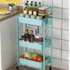 Prateleira de Armazenamento Personalizada, Prateleira Dobrável de Cozinha e Banheiro sem Instalação, Prateleira de Lanches para Quarto com Rodas, Prateleira de Armazenamento Removível de Chão