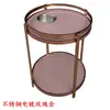 Acessórios para Máquina de Mahjong, Mesinha de Chá para Salas de Jogos, Mesa Lateral para Recepção de Hotel, Porta-Chá de Vidro Temperado para Restaurante, Antiescaldante
