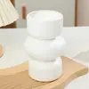 Florero de Plástico Sencillo para Decoración del Hogar, Adecuado para Arreglos Florales de Mesa, Pequeños Adornos, Florero Blanco Imitación Cerámica al por Mayor