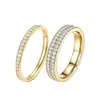 Anillo de titanio y acero Xinyan, el más vendido en Europa y América, con diamantes para mujer, no se decolora, anillos unisex para parejas, venta al por mayor de joyería