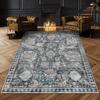 Alfombra Retro Americana Sala de Estar Área Grande Resistente a la Suciedad Cojín para Mesa de Centro Manta para Sofá Dormitorio Fácil de Cuidar Manta de Noche Puede Representar Cabello