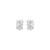 Pendientes de Encaje Hueco Flor de Aguja de Plata Th0454 S999 con un Estilo Elegante y Suave, Modelo Nuevo 2026