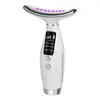 Dispositivo de belleza para el cuello, dispositivo para arrugas en el cuello, dispositivo de doble uso para cuello y rostro con microcorriente, instrumento de masaje antiarrugas para surcos nasogenianos y líneas del cuello