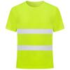 Camiseta Reflexiva com Gola, Secagem Rápida, Entrega Direta da Fábrica, Roupa de Trabalho, Canteiro de Obras, Vestuário de Construção, Roupas de Trabalho, Segurança no Tráfego Noturno