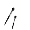 Brochas de Maquillaje Fáciles de Usar, Set Pequeño de Mini Brochas para Iluminador, Brocha Plana de Lana Fina para Aplicar Color, Polvo Suelto, Rubor y Sombra de Ojos