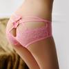 Acerca de Amoy Nueva ropa interior de encaje sexy para mujer, cinturón fino hueco, lazo cruzado, encaje, ropa interior transpirable para mujer