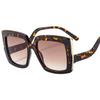 Nuevas Gafas de Sol Personalizadas de Marco Cuadrado Grande para Mujer M6162 Europeas y Americanas Coloridas Decorativas para Dar Forma al Rostro