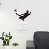 Venta al por mayor transfronteriza Decoración del hogar de fútbol Copa del Mundo Pegatinas para interruptores Impermeables Extraíbles Autoadhesivas Dibujos animados Pegatinas de pared