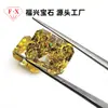 5A Diamante de Alto Carbono Flor de Gelo Diamante Amarelo Fábrica de Pedras Preciosas Artificiais de Wuzhou Dropshipping Transfronteiriço Artesanato de Pedras Preciosas Joias
