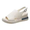 Sandalias de Cuña de Una Tira, Cómodas y Versátiles, Exportación Transfronteriza 2026, Elegantes y Versátiles, Que Aumentan la Altura, Ligeras, Modernas para Mujeres