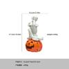 Adornos de calabaza y calavera para Halloween, decoraciones creativas de fantasmas blancos, artesanías de resina con tocones de fantasmas.