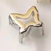 Soporte de Base de Cobre con Garras Huecas Color K Blanco con Agujeros Laterales, Soporte de Garra Hueca, Soporte para Diamantes, Accesorios para Manualidades para Coser Ropa, Bolsos, Zapatos