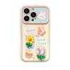 Funda Adecuada para Teléfono Móvil Apple 15 iPhone 14 Rana Flor Muñeca Cadena 16 Ventana Tapa Flip 17 Silicona Linda