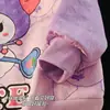 Nuevo Conjunto de Dos Piezas de Algodón Grueso Cálido de Dibujos Animados con Mangas Largas y Pantalones Largos para Niñas, Ropa de Casa para Otoño e Invierno