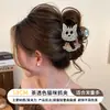 Pinza para el pelo de alta gama estilo coreano, pinza para el pelo de color block de dibujos animados para la parte trasera de la cabeza, pinza de tiburón grande versátil 2026 nueva para mujer