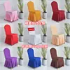 Funda de Silla Falda Plisada Funda Elástica para Silla de Comedor Funda para Taburete de Hotel Boda Banquete Funda de Silla Funda de Respaldo Completo