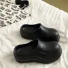 2026 Nuevo Estilo Estrella Mismo Estilo Cubre-cabeza Pantuflas Ropa de Abrigo Otoño Zapatos de Chef Suela Gruesa Antideslizante Venta Caliente Venta al por Mayor Transfronteriza