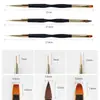 Pluma para Arte de Uñas de Doble Punta, Pluma Ultra Fina para Tallado y Dibujo de Líneas, Pluma Profesional para Dibujo de Flores en Uñas, Pluma de Fototerapia, Herramienta para Arte de Uñas