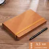 Cuaderno de banda A5 de piel de oveja para empresa, se puede imprimir logo, cuero suave de alta calidad, diario exquisito, libro para conferencias de trabajo