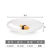 Kaibaiya prato raso de melamina com fundo plano imitação de porcelana prato para comida ocidental disco de plástico prato raso sushi bolo louça comercial