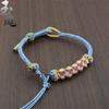Cuerda de pulsera de flor de durazno Sansheng Sanshi Shili, pulsera de cuentas diy, puede ensartar pulsera de joyería, cuerda de muñeca para pareja de hombres y mujeres