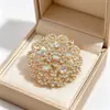 Broche de Tulipán de Zirconia de Alta Gama Xiliang Feizi Corsage de Tulipán Colorido Estilo Coreano Pin de Regalo Elegante Venta al por Mayor