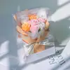 Ramo de Jabón Mini de 7 Piezas Color Azul Hielo Rosa Transfronterizo con Flores Secas de Gipsofila, Regalo de Cumpleaños para Niñas, Pequeña Sorpresa