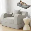 Sofá cama perezoso comprimido al vacío con espuma de alta densidad, adecuado para sentarse y acostarse, para uso doméstico en la sala de estar o el dormitorio, sofá plegable para una persona