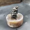 Hombre de Navidad de cristal 3cm piedra natural Papá Noel piedra semipreciosa talla regalo pequeño exquisito