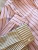 ¡A principios de otoño, las camisas deben guardarse!!! Camisa de rayas holgada de perfil adelgazante de largo medio y manga larga a la moda para mujer