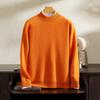 Suéter de cachemira 2024 para hombre de cuello medio alto 100 cachemira pura otoño e invierno nuevo tejido de punto doble grueso suéter base
