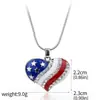 Joyería con temática del Día de la Independencia, Día Nacional Americano, collar de cadena y pendientes de Estrellas y Franjas, accesorios de estilo casual americano al por mayor