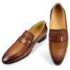 Sapatos Casuais Clássicos para Cavalheiros Sapatos Sociais Masculinos Dupla Fivela Strap Slip-on Azul Céu Preto Respiráveis Nova Moda