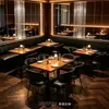 Cadeiras de Bar para Jantar Transfronteiriças, Bares Lounge, Pequenas Tavernas, Bares de Charuto, Booths com Sofá, Cafés Estilo Ocidental, Restaurantes Estilo Ocidental, Conjuntos de Mesa e Cadeiras