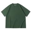 Camiseta de Manga Corta Simple de Color Sólido Estilo Urbano Japonés para Hombre Verano Holgada Estilo Perezoso Jersey Manga Media