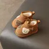 Botas de Nieve para Niños Invierno Nuevos Zapatos de Algodón de Dibujos Animados para Niños Forro de Felpa Engrosados Antideslizantes Cálidos Zapatos de Algodón Grandes para Bebé Niña