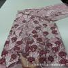 Nuevo Tejido Bordado de Malla con Flores 3D Vestido de Novia Vestido de Novia con Perlas Tejido de Moda