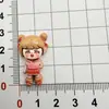 Accesorios de dibujos animados para manualidades componentes de resina niña linda imanes para nevera hechos a mano pinzas para el pelo fundas de teléfono llaveros accesorios al por mayor