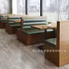 Restaurante Ocidental da Moda Sofá de Assento em Cartão de Madeira Maciça Cadeia de Restaurantes Lanches Hambúrguer Chá com Leite Café Restaurante de Hot Pot Combinação de Mesa e Cadeira