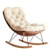 Sillón Mecedora Lazy Life Hogar Lujo Accesible Silla de Ocio Perezoso Sala de Estar Balcón Mecedora Sofá Individual para Adultos Silla Lounge